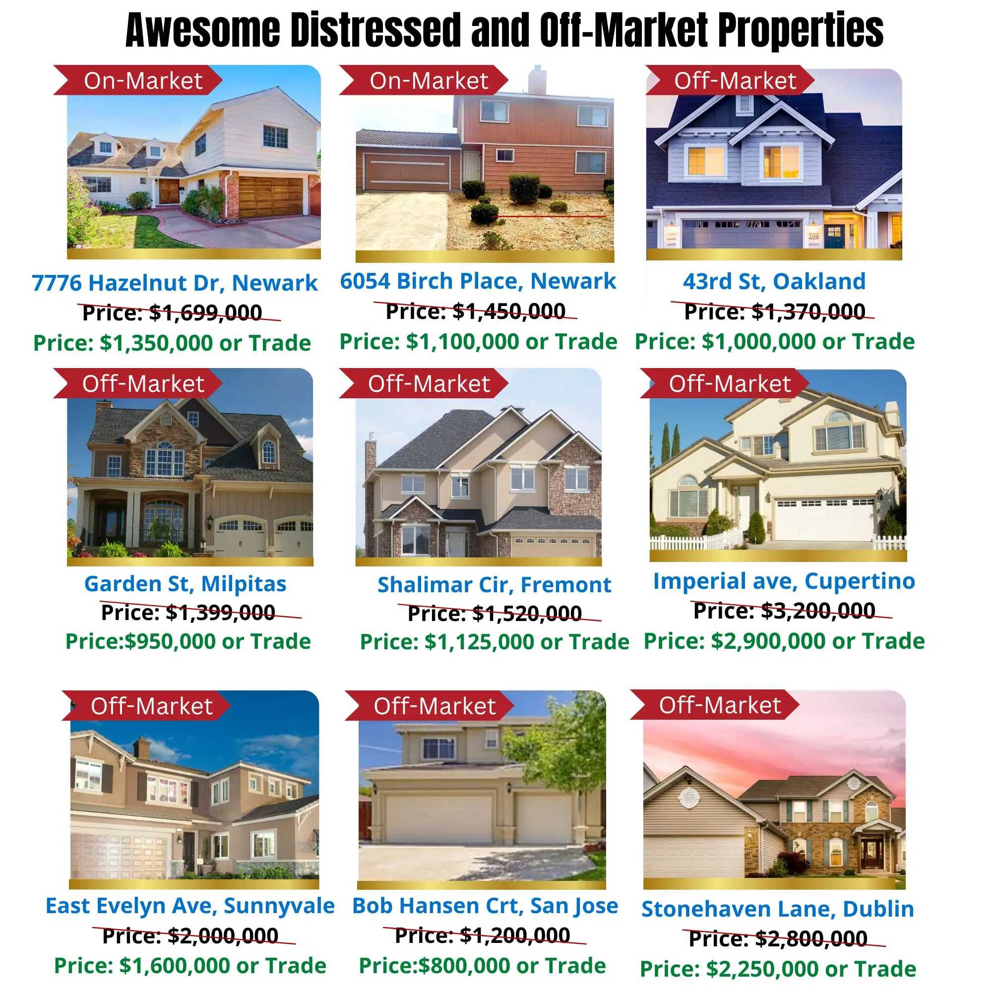 Awesome Distressed and Off-Market Properties